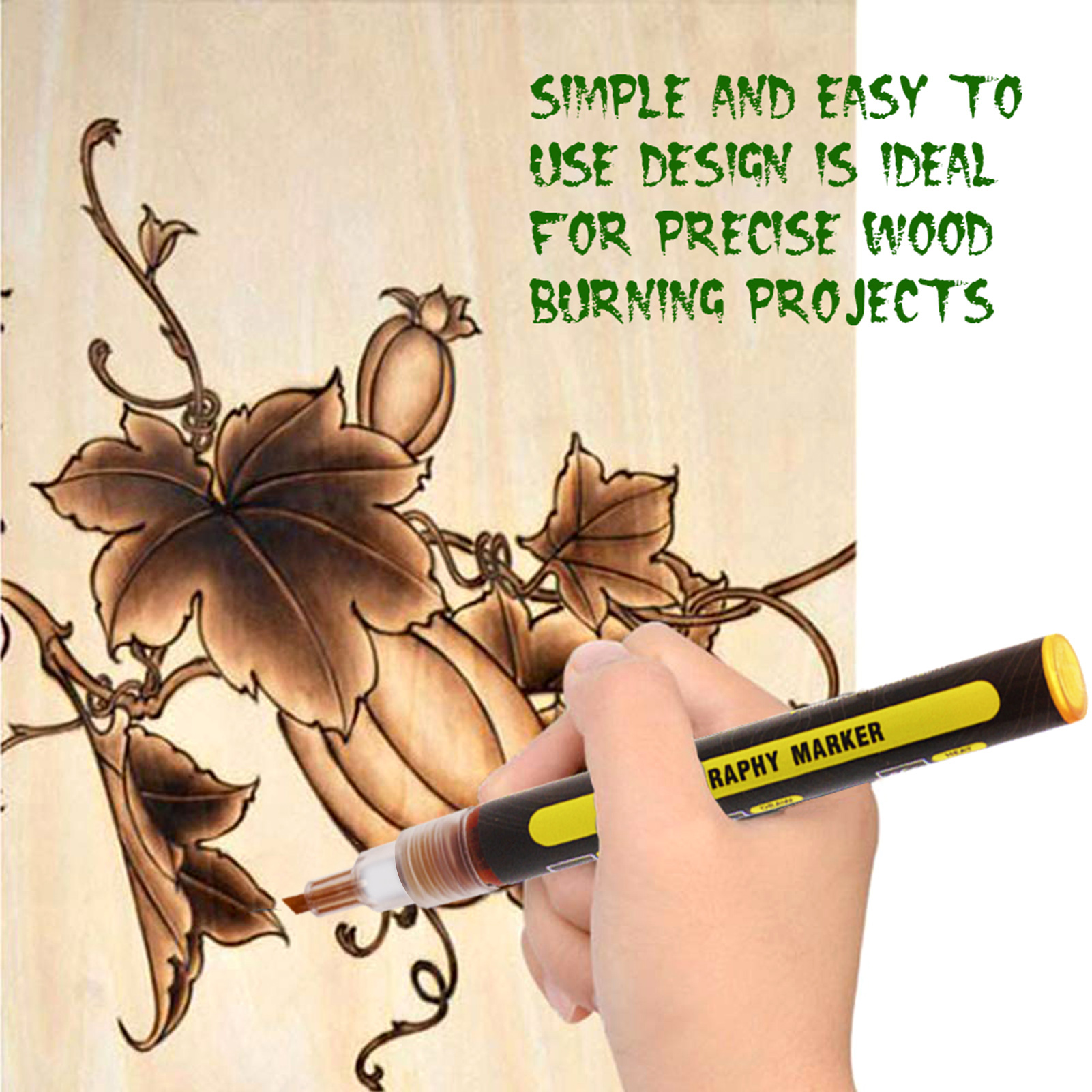 MABOTO Pyrography Marker Chemical Wood Burning Marker Pen Tool for DIY  Projects Wood Painting